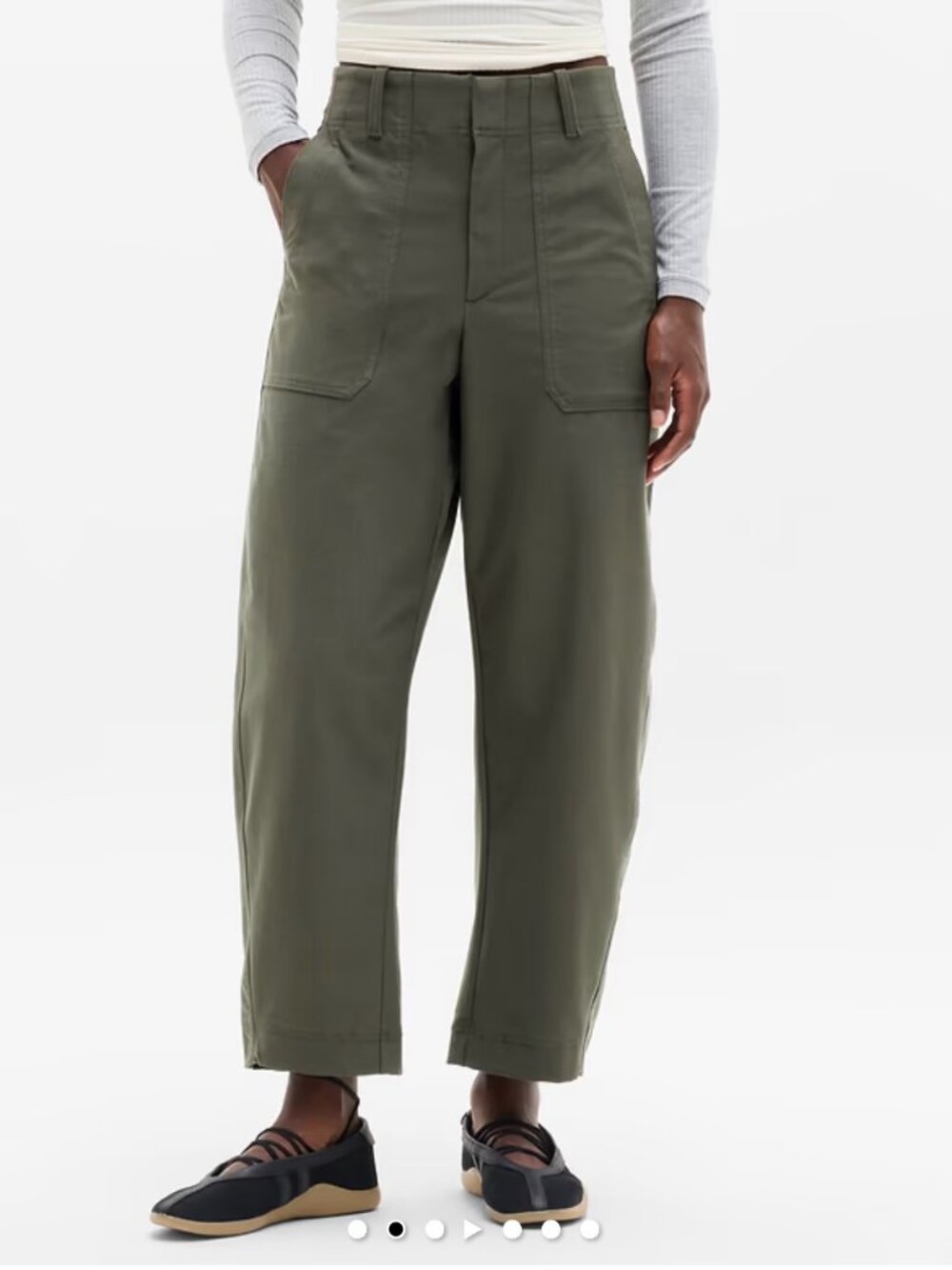Athleta Skyline High Rise Barrel Leg Pant size 4